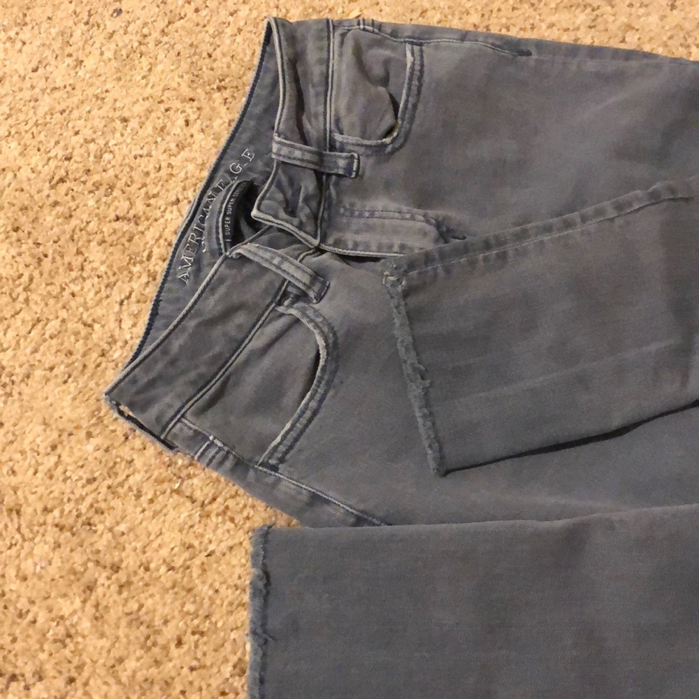 American eagle blue/grey skinny jeans